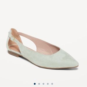 NWT Mint Green Slingback flats Old Navy